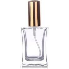 Meks Paradise 1 Adet 50 ml Cam Yeniden Doldurulabilir Sprey Kolonya Boş Parfüm Şişe Altın Renk Kapaklı