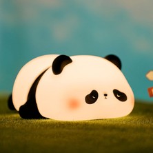 Meks Vtiger Panda Gece Lambası, LED Yumuşacık Sevimli Lamba, Çocuklar Için Gece Lambası, Silikon Panda I