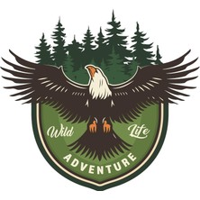 Meks Adventure Camping Off Road Sticker Kartal Eagle Sticker 11 x 10 cm