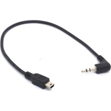 Meks Açılı 3,5 Trs - Mini USB Kablosu, Hero3, Hero3+ ve Hero4 Için 90 Derece 3,5 mm Erkekten Mini 5 Pin