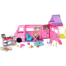 Meks Barbie'nin Rüya Karavanı Oyun Seti, Tavan Çadırı, Salıncağı, Balık Tutulan Göleti, Renk Değişimi Öz