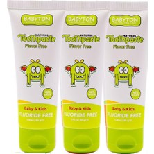Meks Babyton Doğal Aromasız Diş Macunu 3'lü Set 50 gr