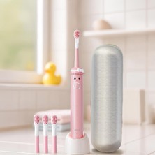 Meks Mioji Oral B2 Kids Care Şarj Edilebilir Diş Fırçası Pembe + 4 Adet Fırça Başlık