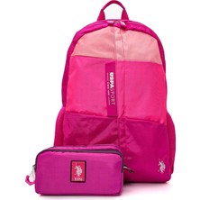 Meks U.s. Polo Assn. U.s. Polo. Assn. Kız Çocuk Okul Çanta Seti PLSET24059646,PEMBE Tek Ebat