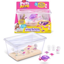 Meks Pets Alive Zuru'dan Mommy Turtle Surprise Robot Oyuncağı, Kaplumbağa
