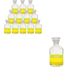 Meks Cam Miyar Şilifli Tıpalı Şişe 125ML -12 Adetlik Set