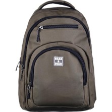 Meks Bear&deer Fibro Unisex Çocuk Sırt Çantası Haki Standart