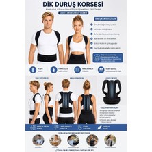 Meks Okavango Dik Duruş Korsesi, Dik Duruş Desteği, Kamburluk Önleyici Destekleyici Korse Unisex Korse,