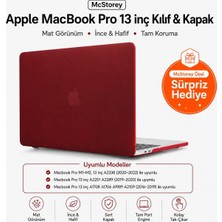 Meks Mcstorey Macbook Pro 13 Inç M1 M2 Kılıf A2338 Uyumlu | Mat Sert Koruyucu Kapak Hard Case | A1706 A1