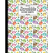Meks Scrabble Score Sheet: Owls Scrabble Score Sheet, Scrabble Game Record Book For Up To 4 Players, Scr