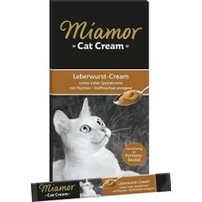 Meks Miamor Cream Ciğerli Tamamlayıcı Ek Besin ve Kedi Ödülü 6X15 gr