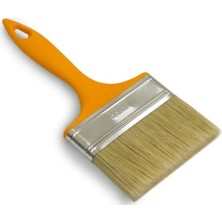 Meks Dekor Kesme Fırçası, 100 Mm, 5 Numara, Sarı Saplı Boya Fırçası