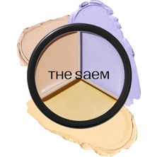 Meks The Saem Cover Perfection Triple Pot Concealer - 04 Tone Up Beige
