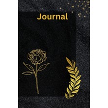 Meks Independently Published Black And Gold Rose Journal