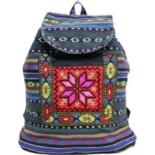Meks Kilim Desenli Sırt Çantası