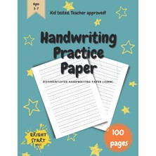 Meks Handwriting Practice Paper: Differentiated Handwriting Paper (15MM) (Bright Start Press Early Learn