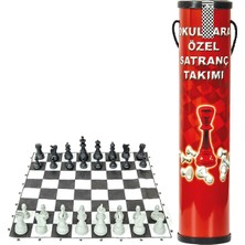 Meks Satranç Takımı Pratik Kullanışlı Spot Karton Rulo