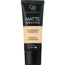 Meks Golden Rose Matte Perfection Foundation - Warm 01 - Yoğun Kapatıcı Mat Fondöten