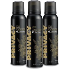 Meks Privacy Gold Men Deodorant 3X150ML