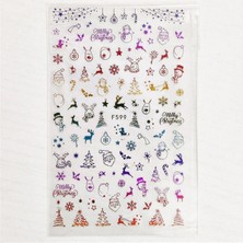 Meks Tırnakmania Üç Boyutlu Yapışkanlı Sticker F599 4028