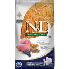 Meks N&d Ancestral Grain Kuru Köpek Maması, Kuzu, Kılçıksız Buğday, Yulaf ve Yabanmersinli, Yetişkin Med