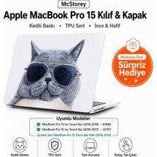 Meks Mcstorey Macbook Pro 15 Kedili Desenli Kılıf A1707 A1990 Uyumlu Tpu Sert Kılıf Ince Hafif Koruyucu