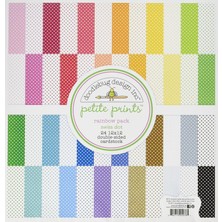 Meks Dooblebug Petite Isviçre Puantiyeli Tonkartons 12 Inç x 12 Inç 2 Rainbow