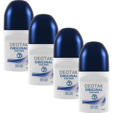 Meks Deotak Original Erkek Roll-On Deodorant 35 ml x 4 Adet