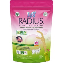 Meks Radius Bubblegum Ecoflex Kompostlanabilir Diş Ipi Ağız Bakımı Için Çocukları Seçiyor Toksik Olmayan