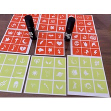 Meks 2 Dark Siyah Spray Tattoo ve 81 Desen Hediyeli Geçici Dövme Seti