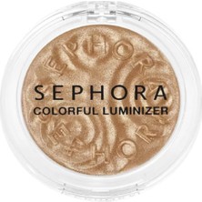 Meks Sephora Colorful Luminizer - Uzun Süre Kalıcı Aydınlatıcı Pudra, 01 Glitzy Gold