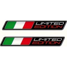 Meks Limited Edition Italy 3D Sticker Italyan Bayrağı Tasarımlı