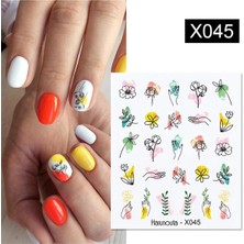 Meks Tırnakmania Su Transferli Nail Art Sticker X045 (50127-3) 3907