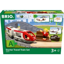 Meks Brio World – 36079 Starter Seyahat Tren Seti | 3 Yaş Üzeri Çocuklar Için 22 Parçalı Ahşap Oyuncak T
