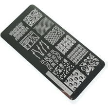 Meks Nail Art Stamping Baskı Plakası VV05