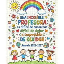 Meks Independently Published Agenda Regalo Profesora Infantil Primaria: Grande Planificador Semanal Y Me