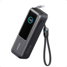 Meks Anker 25.000 Mah Power Bank, 165W, Taşınabilir Şarj Cihazı, Dahili Usb-C ve Geri Çekilebilir Kablo,