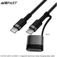 Meks Acefast Ctoc Alüminyum Yüksek Güçlü 60W Şarj Data Kablosu - C22-05