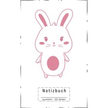 Meks Notizbuch: Hase, Kaninchen | A5 (6x9), Punktiert, Mit Seitenzahlen Und Inhaltsverzeichnis, Softcove
