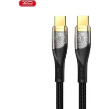 Meks Xo NB-Q223B Type-C To Type-C Kablo 1,2m – 60W Hızlı Şarj ve 5gbps Veri Aktarımı Siyah