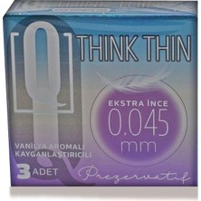 Meks Q Kondom Think Thin 3'lü Extra Ince 0,045 mm