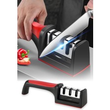 Meks Ti̇neke Profesyonel Bıçak Bileyici 3 Açılı Elmas Seramik Tungsten Çelik El Bıçakları Bileme