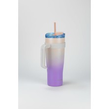 Meks Bernardo Alto Pipetli Termos Bardak Pembe 1000ML