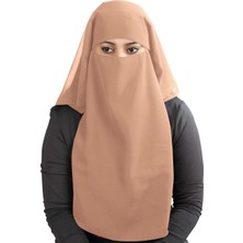 Meks Mybatua 3 Katmanlı Suudi Niqab Nefes Alabilir Jorjet, Toptan Satış Fiyatı, 1 Adet Yüz Örtüsü NQ-003