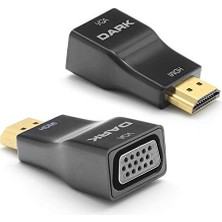 Meks Dark HDMI - VGA Dijital - Analog Dönüştürücü (Ses Desteği Yok) (Dk-Hd-Ahdmixvga5)