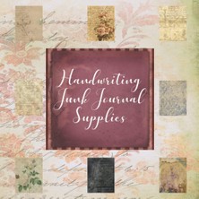 Meks Independently Published Handwriting Junk Journal Supplies: Vintage Handwriting Junk Journal Ephemer