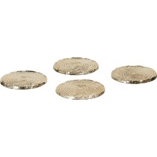 Meks Jumbo Carina Wavy 4'lü Bardak Altlığı 10 cm