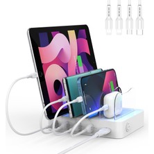 Meks Soopii CS40 48W 4 Port Masaüstü USB Çoklu Şarj Istasyonu