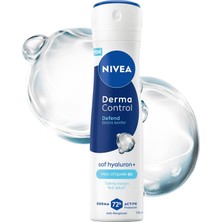 Meks Nivea Kadın Sprey Deodorant Derma Control Defend 150 Ml, Tahrişe Karşı Koruma,72 Saat Anti Perspira