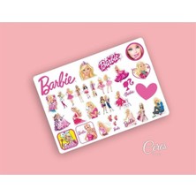 Meks Barbie Uyumlu Sticker Etiket 32 Adet Etiket